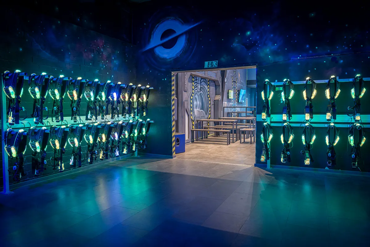 LaserZone LaserTag Frankfurt westen in gruen