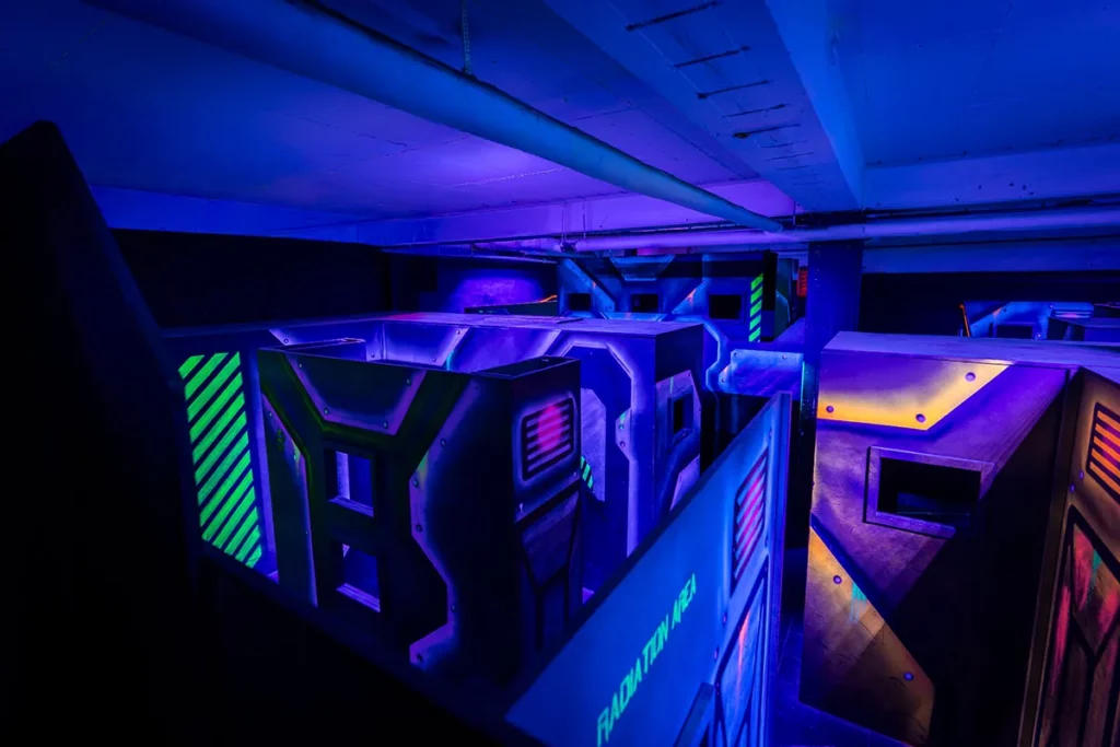 Duisburg Lasertag bild von oben in der LaserZone