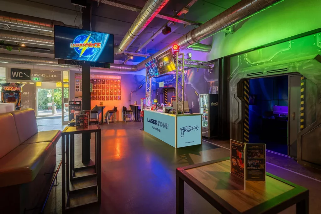 mainz laserzone lounge und eingang